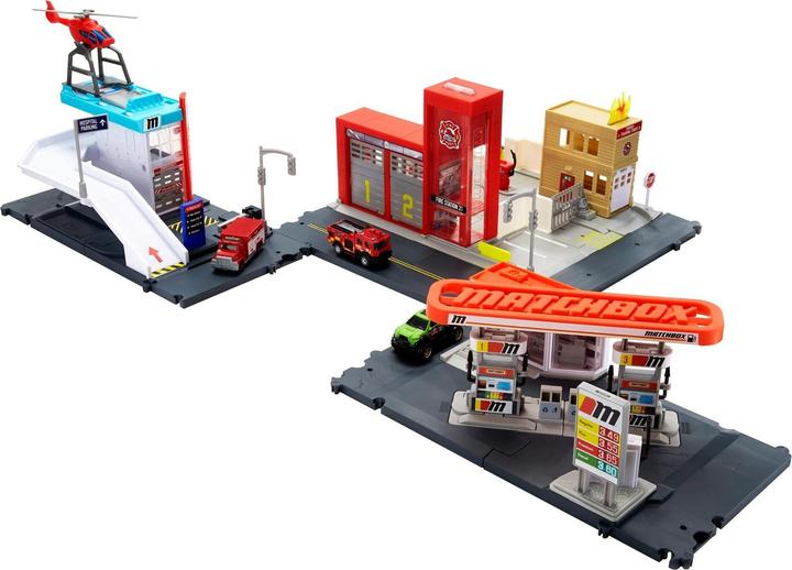 Actual product image Matchbox ACTION DRIVERS Helicopter Rescue Playset