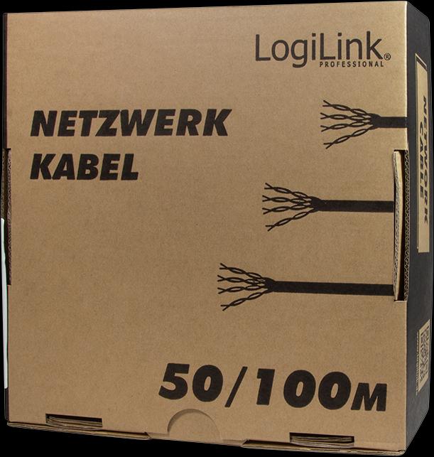 Produktbild LogiLink Netzwerkkabel (S/FTP, CAT7, 100 m)