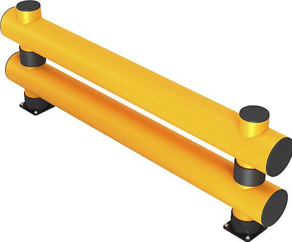 Image du produit Ampere Barrière de protection, hauteur 690 mm, planche double, longueur 8 m, jaune