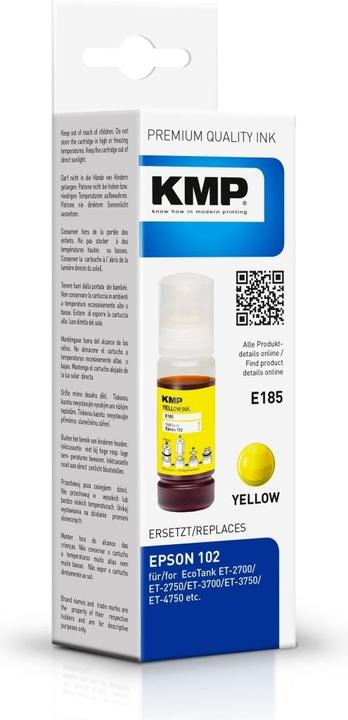 KMP E185 - 70 ml - Giallo - compatibile - serbatoio d'inchiostro (Y)
