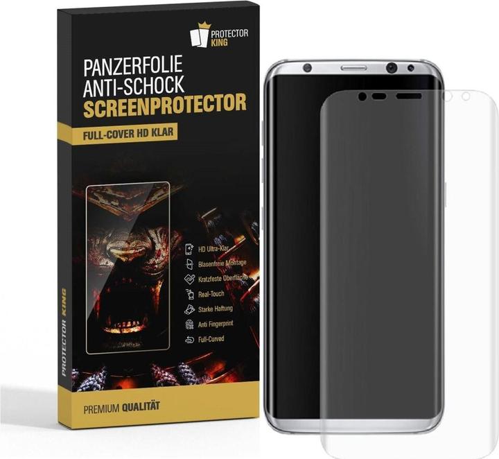 Produktbild Protectorking 1x Panzerfolie Anti-Shock Full Cover HD Klar (1 Stück, Samsung Galaxy S9+)