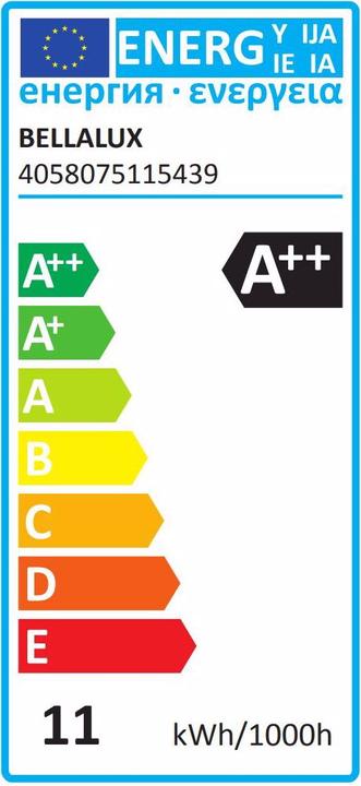 Energy Label Bellalux Star Clas A (E27, 11 W, 1521 lm, 1 x, D)