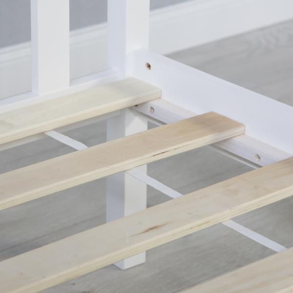 Produktbild Homestyle4u Jugendbett Einzelbett Bettgestell Tagesbett Holzbett (90 x 200 cm)