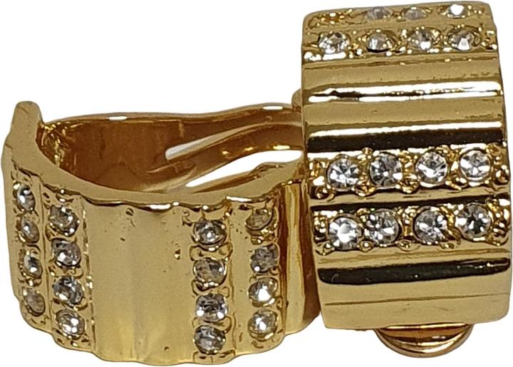 Image du produit L'Officiel Orecchino clip oro con strass