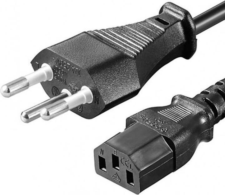 Produktbild AccuCell Netzkabel mit Schweiz-Stecker (2 m)