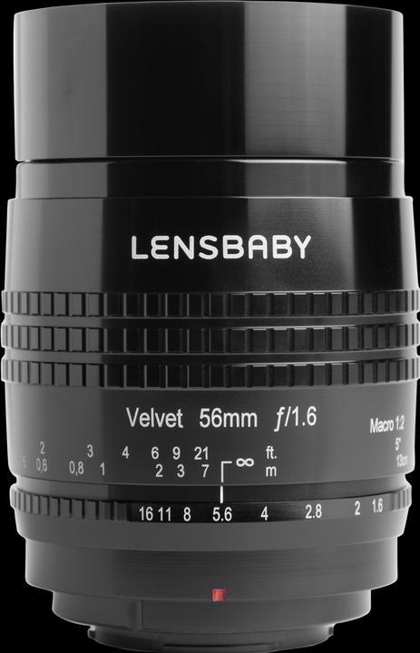 Lensbaby Velvet 56 Nikon Z (Canon EF, Vollformat, APS-C / DX)