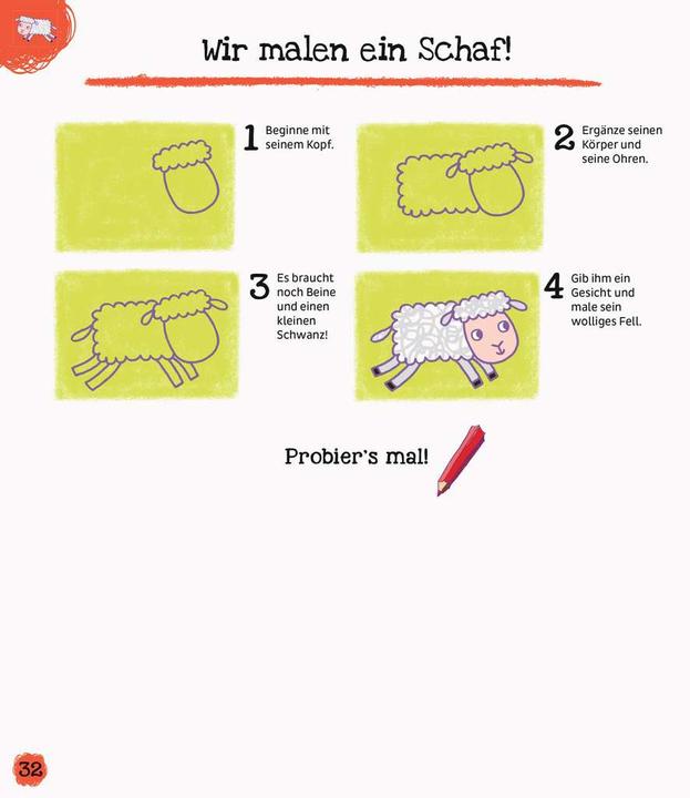 Image du produit Ravensburger Apprendre à dessiner pas à pas (Allemand, Jessika Zollickhofer)