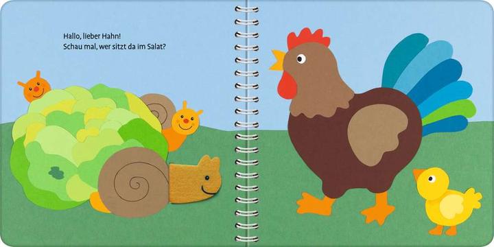 Actual product image Ravensburger Pull and play book: On the farm (German, Sandra Grimm)