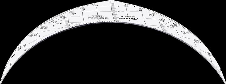 Aristo TZ-Dreieck 16 cm, transparent,extrem biegsam, ohne Facette (16 cm)