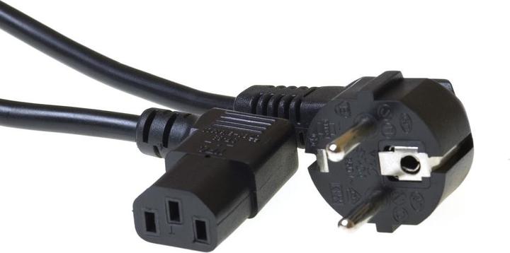 Image du produit Connecteur secteur CEE 7/7 mâle (coudé) - C13 (coudé) noir 2 m (2 m)