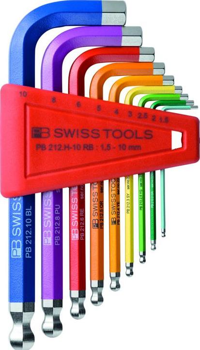 Actual product image PB Swiss Tools PB Rainbow pin spanner set - ball end