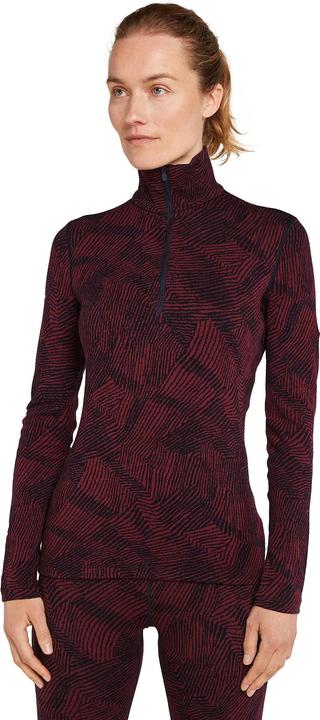 Actual product image Icebreaker Women's 260 Vertex L/S Half Zip Frozen Forms (M)