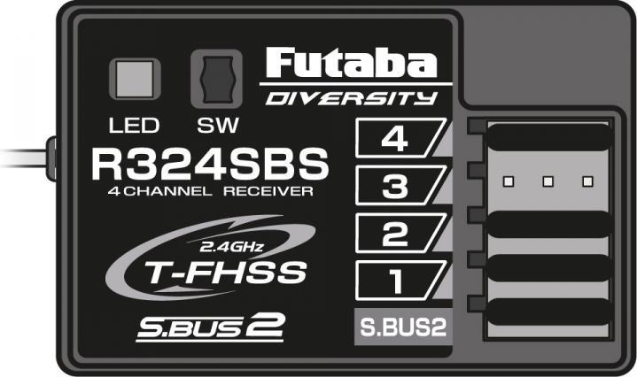 Actual product image Futaba R324SBS T-FHSS Car-T- Receiver
