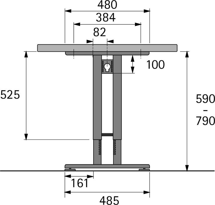 Produktbild Hettich Change Basic Doppel T-Verkettungsfuss verstellbar
