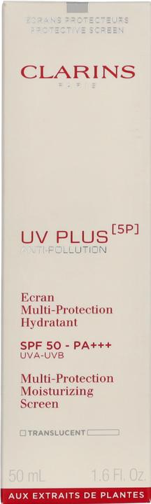 Image du produit Clarins UV PLUS DAILY SCREEN MORE PROTECTION SPF50 50ml (Crème solaire, SPF 50, 50 ml)