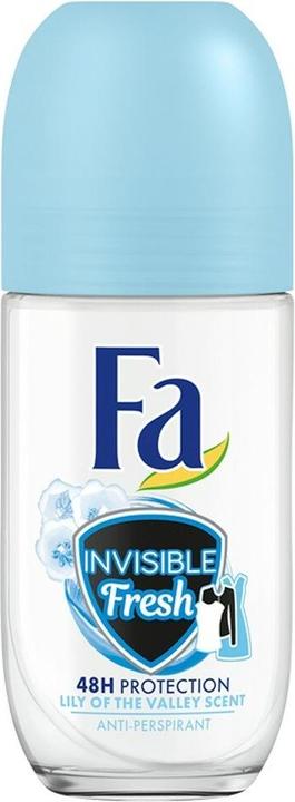 Actual product image Fa Invisible Fresh Lily Of The Valley Anti-Perspirant 48H Antiperspirant W (Roll-on, 50 ml)