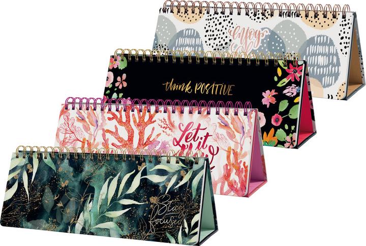 Image du produit Sigel Calendrier de bureau non daté Glamorous Leaves (30 x 11.4 cm, Couverture rigide, Anglais)