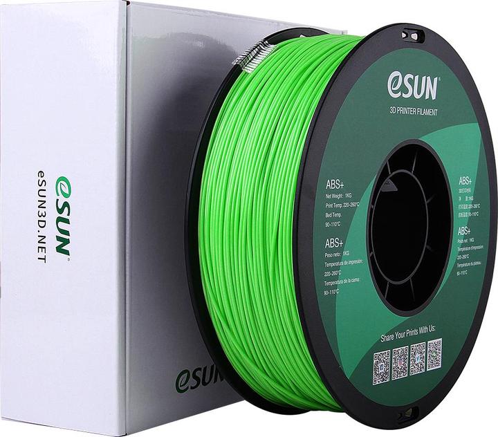 Actual product image eSUN ABS+ 1.75mm Peak Green 1kg 3D Filament (ABS, 1.75 mm, 1000 g, Green)