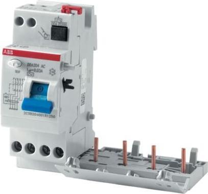 Actual product image ABB Ground fault circuit interrupter block 4 pole 40A 300mA