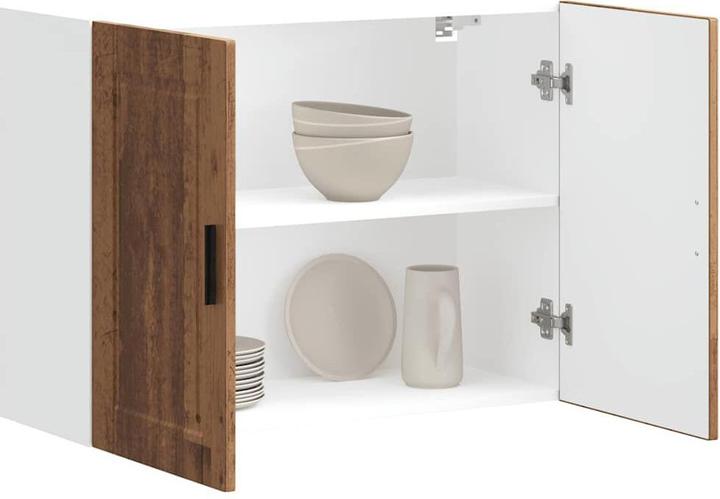 Image du produit VidaXL Meuble de cuisine Porto aspect bois recyclé Meuble de cuisine (80 x 31 x 60 cm)
