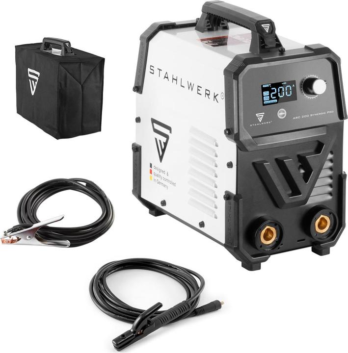 Stahlwerk Schweissgerät ARC 200 Synergic Pro MMA Lift TIG IGBT Inverter 200 A