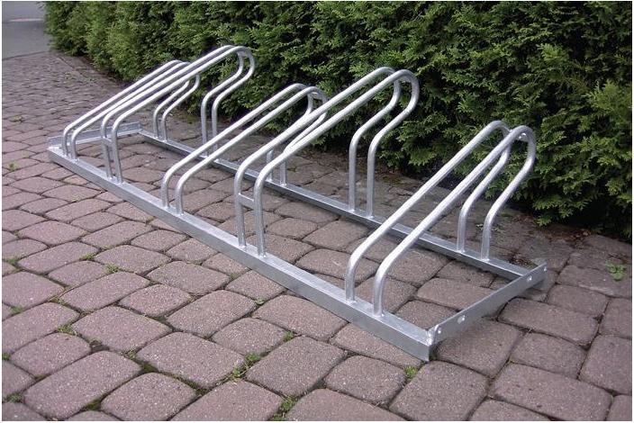 Actual product image Wsm Bicycle hanger parker 1-sided 90 ° galvanised Number of wheel bases 3 to screw on