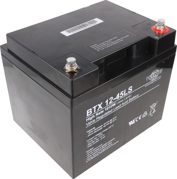 Produktbild AccuCell Wing BTX12-45LS 12V 47Ah high rate hochstromfähig Bleiakku AGM Blei Gel Akku (12 V, 47 Ah)