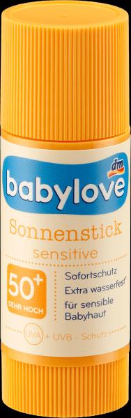 Immagine prodotto dm babylove Stick solare Sensitive SPF 50+ (Stick solare, SPF 50+, 20 g)