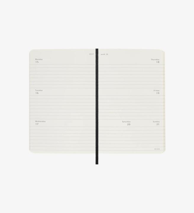 Produktbild Moleskine Wochenkalender (A6, Weicher Einband, Englisch)