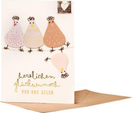 Actual product image Good Old Friends Crazy Chicken Karte "Happy Birthday du verrücktes Huhn" von