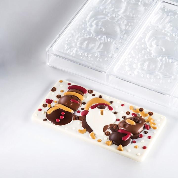 Image du produit Pavoni Moule à tablette de chocolat Amis de Noël