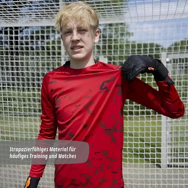 Actual product image Catch & Keep Trikot Red Camou Protection Torwarttrikot Gr. 140 Fussball Shirt (140)