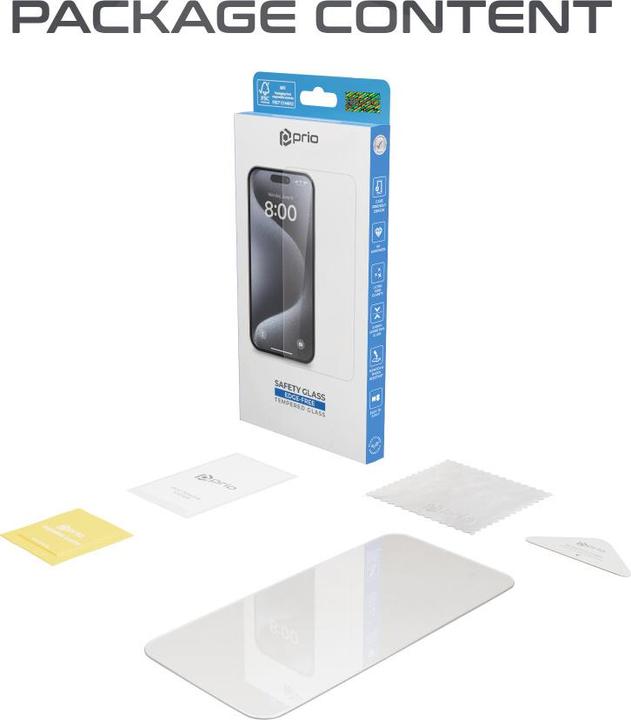 Immagine prodotto prio Protezione dello schermo in vetro temperato per Samsung A35 trasparente (1 Pezzo/i, Samsung Galaxy A35)