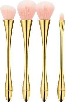 Mimo Makeup Brush Golden 4Pcs Set (Set)