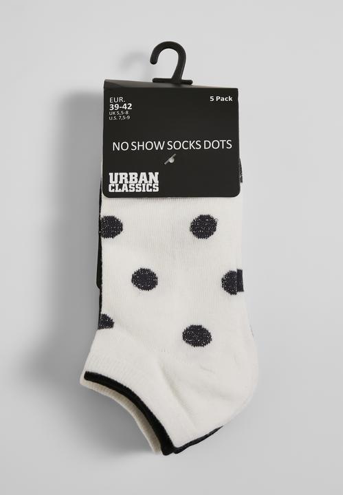 Produktbild Urban Classics No Show Socks Dots 5-Pack (5er Pack, 39 - 42)