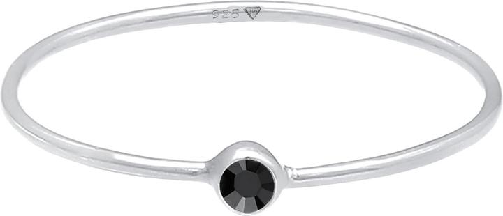 Produktbild Elli Ring Stapelring Basic Kristalle 925 Silber (46, 925 Silber)