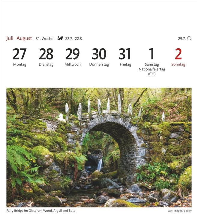 Produktbild Harenberg Schottland Sehnsuchtskalender 2026 - Wochenkalender mit 53 Postkarten (Deutsch)