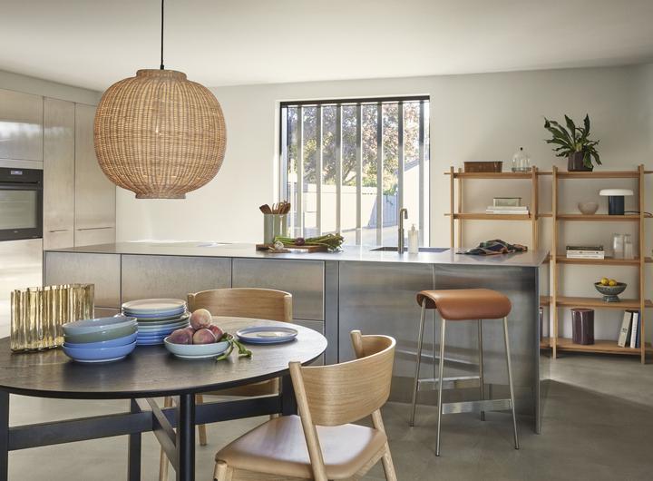 Produktbild Hübsch - Chand Pendant Round Natural (E27)