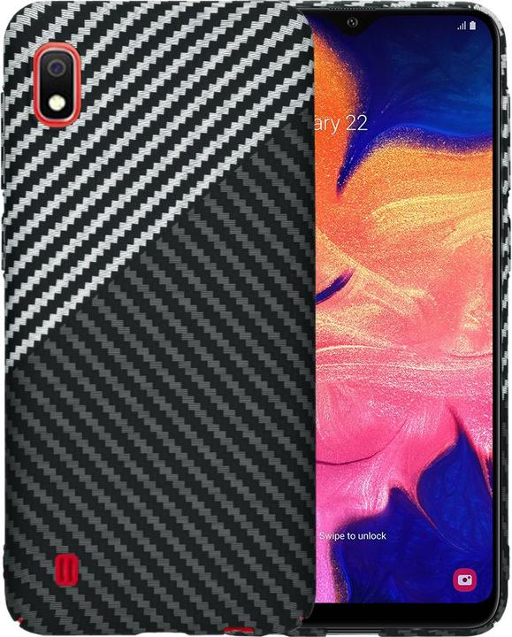 Actual product image Techsuit - Carbonite FiberShell - Samsung Galaxy A10 - Stealth Gray (Samsung Galaxy A10)