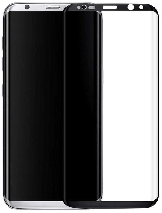 Produktbild PhoneLook 3D Tempered Glass Full Screen Display Schutzglas mit schwarzem Rahmen (1 Stück, Samsung Galaxy S8+)