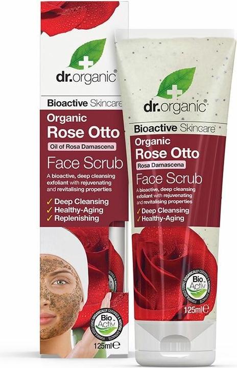 Produktbild Dr. Organic Rose Otto Gesichtspeeling 125ml (Peeling, 125 ml)