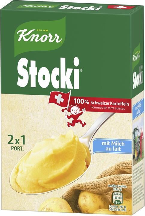Produktbild Knorr Stocki Kartoffelstock mit Milch und Schweizer Kartoffeln (86 g)