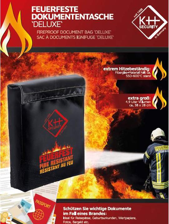 Produktbild KH Security Feuerfeste Dokumententasche