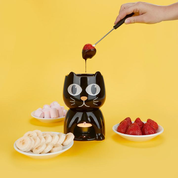 Actual product image Balvi WAKE CAT chocolate fondue set (Chocolate fondue)