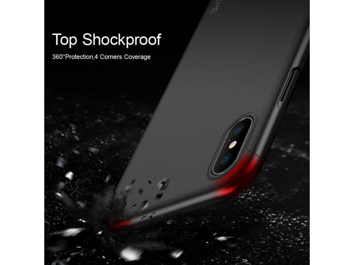 Actual product image Floveme 360 degree bulletproof glass case iPhone XS all-round protection (1 Piece, Apple iPhone XS)