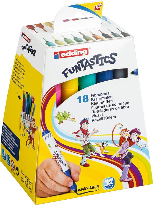 Actual product image Edding Fibre-tip pens 14 Funtastics 18er set (Multicoloured, 18 x)