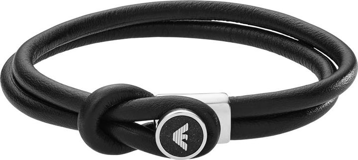 Produktbild Emporio Armani Essential Armband (19.50 cm, Edelstahl, Leder)