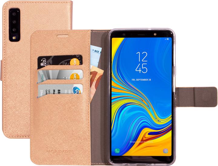 Actual product image Mobiparts Saffiano Wallet Case Samsung Galaxy A7 (2018) Copper (Samsung Galaxy A7 (2018))