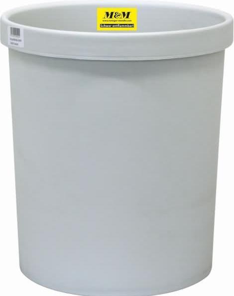 Metzger&Mendle Wastebasket 18l light grey (18 l)