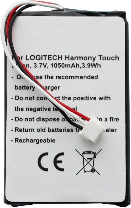 Produktbild Logitech Akku 915-000198, Harmony Touch, Harmony Ultimate (1 Stk., Gerätespezifisch, 1050 mAh)